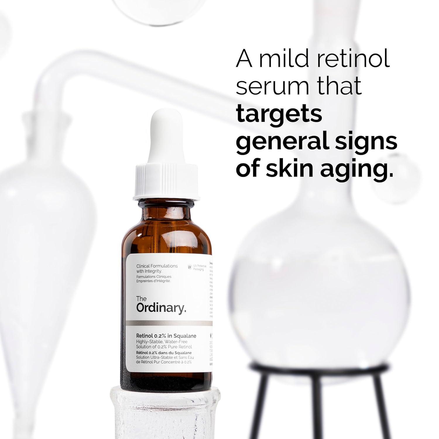 imageThe Ordinary Retinol 02 in Squalane Gentle Retinol Serum for the Face That Is AntiAging and Skin Smoothing 1 Fl Oz