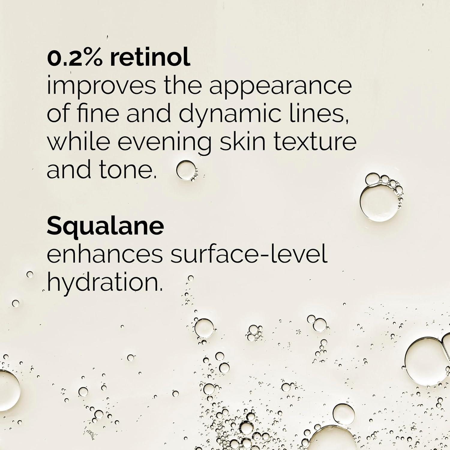 imageThe Ordinary Retinol 02 in Squalane Gentle Retinol Serum for the Face That Is AntiAging and Skin Smoothing 1 Fl Oz