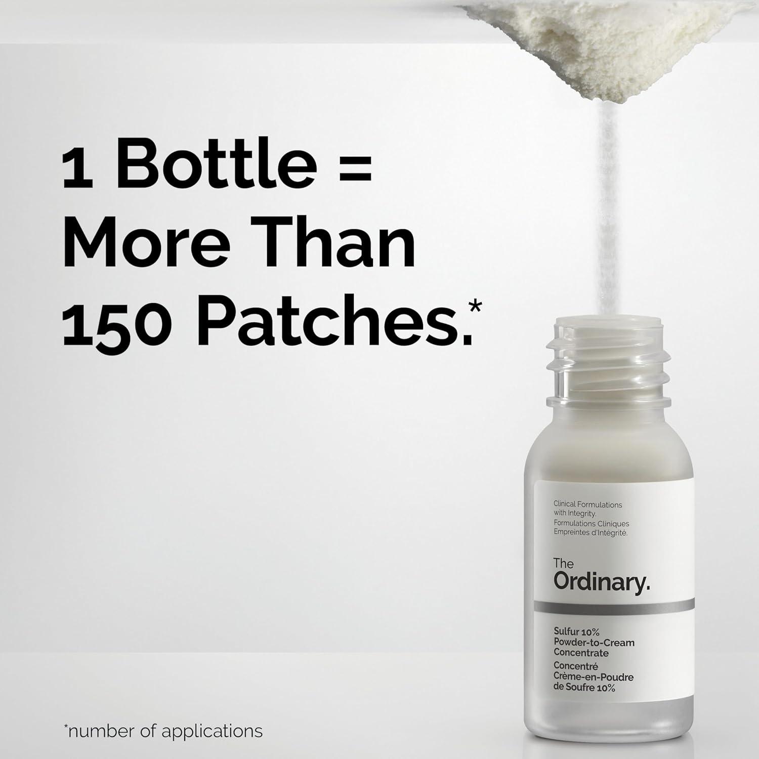 imageThe Ordinary Sulfur 10 PowdertoCream Acne Spot Treatment Concentrate Reduces Pimple Size and Zit Redness 018 Oz018 Ounce Pack of 2