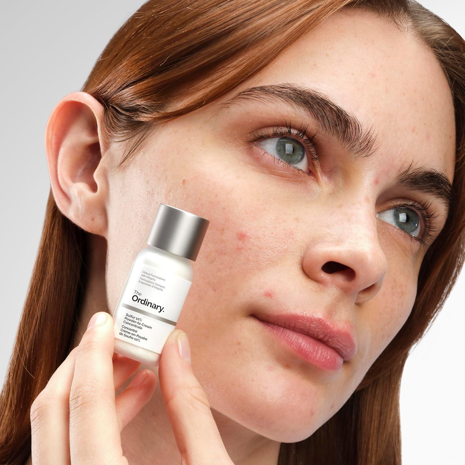 imageThe Ordinary Sulfur 10 PowdertoCream Acne Spot Treatment Concentrate Reduces Pimple Size and Zit Redness 018 Oz018 Ounce Pack of 2