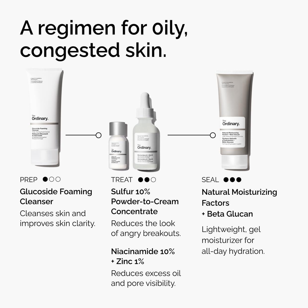 imageThe Ordinary Sulfur 10 PowdertoCream Acne Spot Treatment Concentrate Reduces Pimple Size and Zit Redness 018 Oz018 Ounce Pack of 2