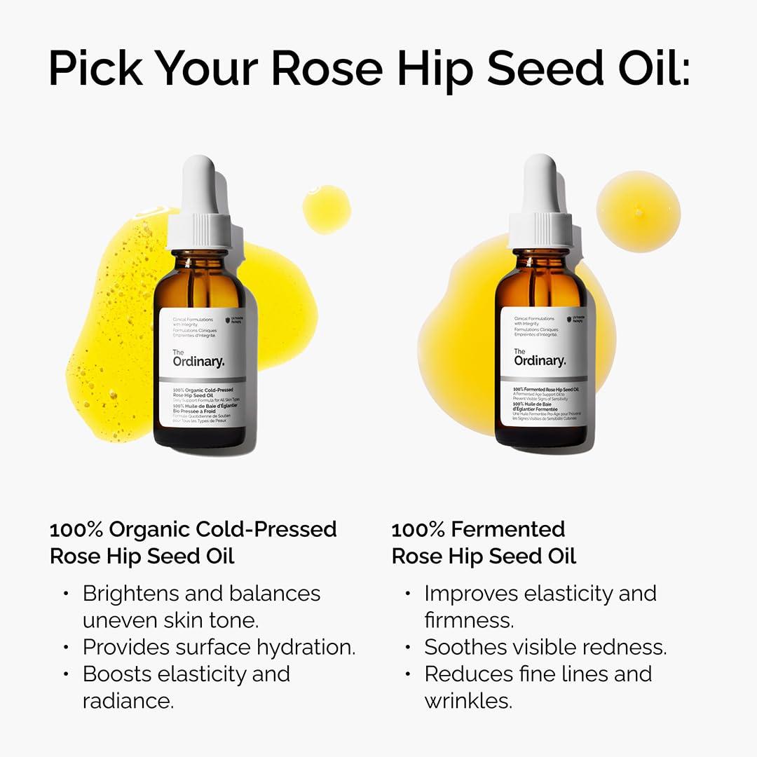 imageThe Ordinary 100 Organic ColdPressed Rose Hip Seed Oil Addresses Signs of Aging by Improving the Appearance of Uneven Skin Tone Supporting Skin Elasticity 1 Fl Oz1 Fl Oz Pack of 2