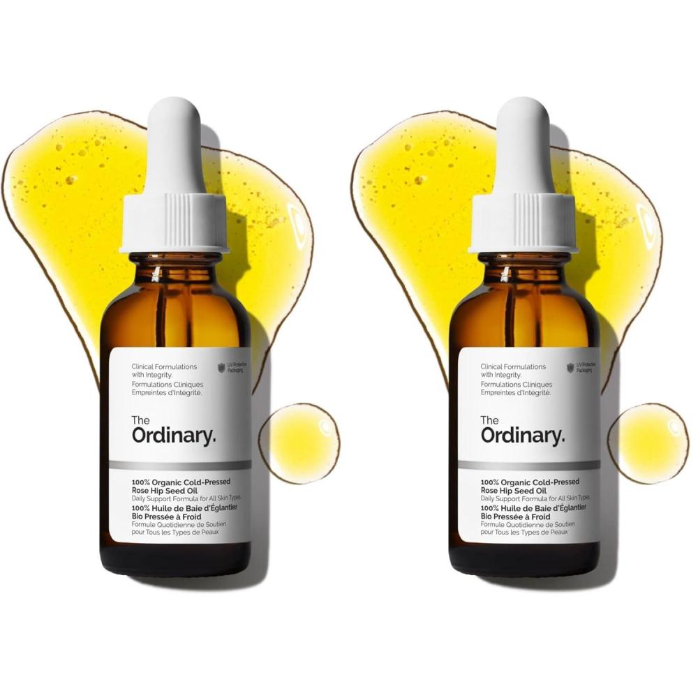 imageThe Ordinary 100 Organic ColdPressed Rose Hip Seed Oil Addresses Signs of Aging by Improving the Appearance of Uneven Skin Tone Supporting Skin Elasticity 1 Fl Oz1 Fl Oz Pack of 2