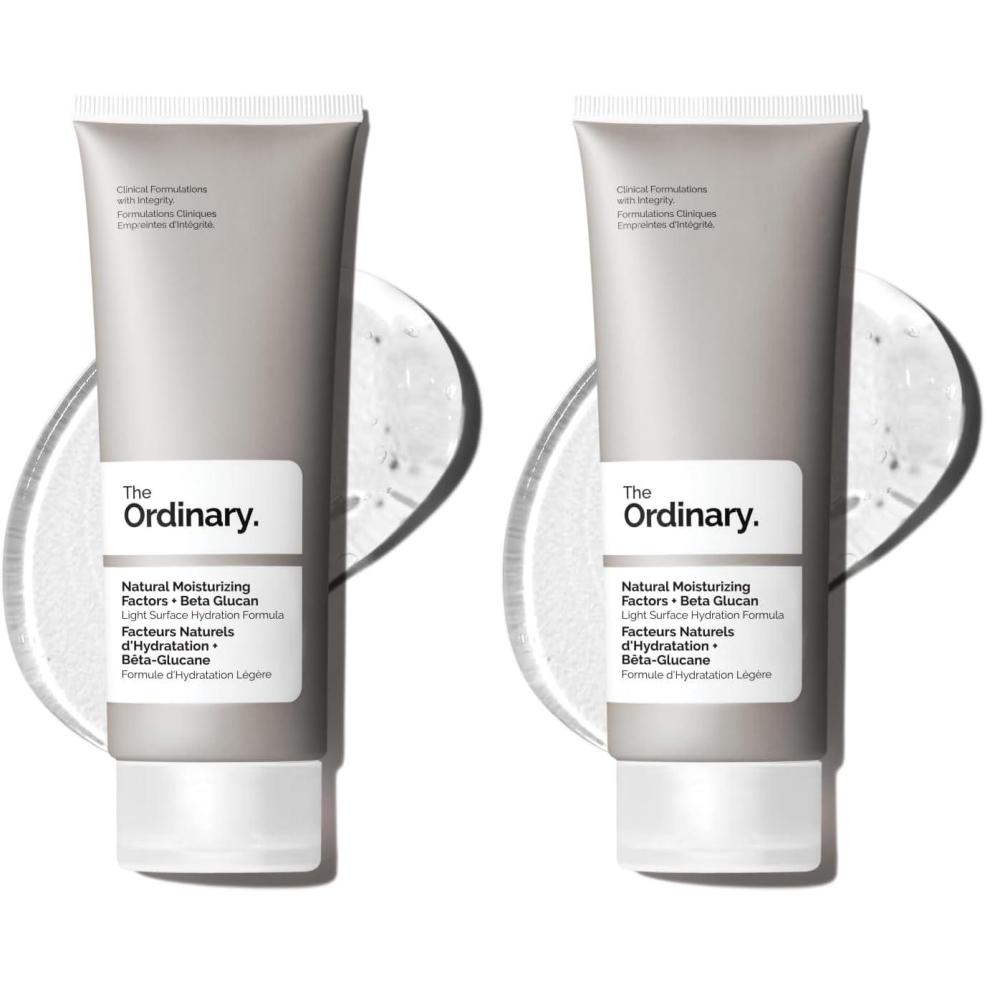 imageThe Ordinary Natural Moisturizing Factors  Beta Glucan Lightweight Gel Moisturizer for AllDay Hydration Travel Size 1 Fl Oz34 Fl Oz Pack of 2