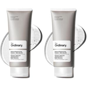 The Ordinary Natural Moisturizing Factors + Beta Glucan, Lightweight Gel Moisturizer for All-Day Hydration, Travel Size, 1 Fl Oz(3.4 Fl Oz (Pack of 2))