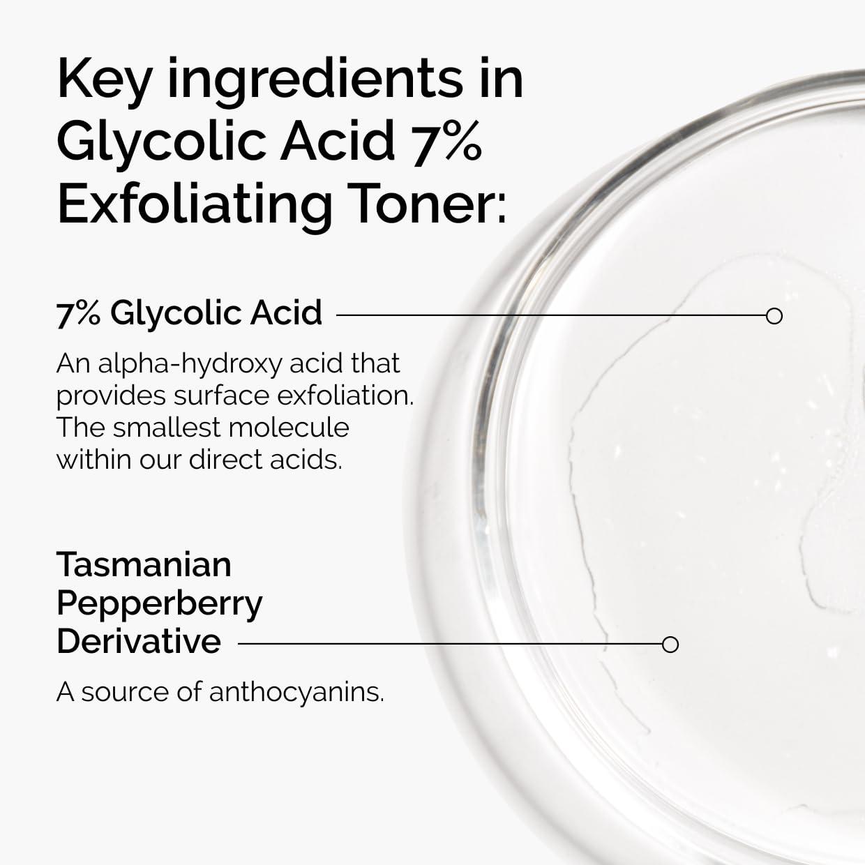 imageThe Ordinary Glycolic Acid 7 Exfoliating Toner Brightening and Smoothing Daily Toner for More EvenLooking Skin Tone34 Fl Oz Pack of 2