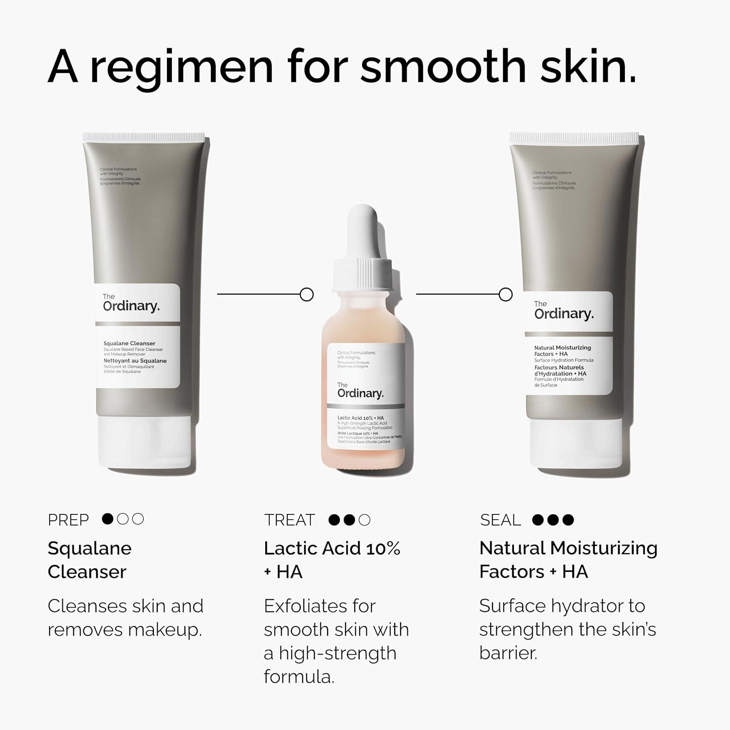 imageThe Ordinary Lactic Acid 10 Hyaluronic Acid 2 HighStrength Exfoliating Serum for Smoother Brighter Skin 1 Fl Oz1 Fl Oz Pack of 1