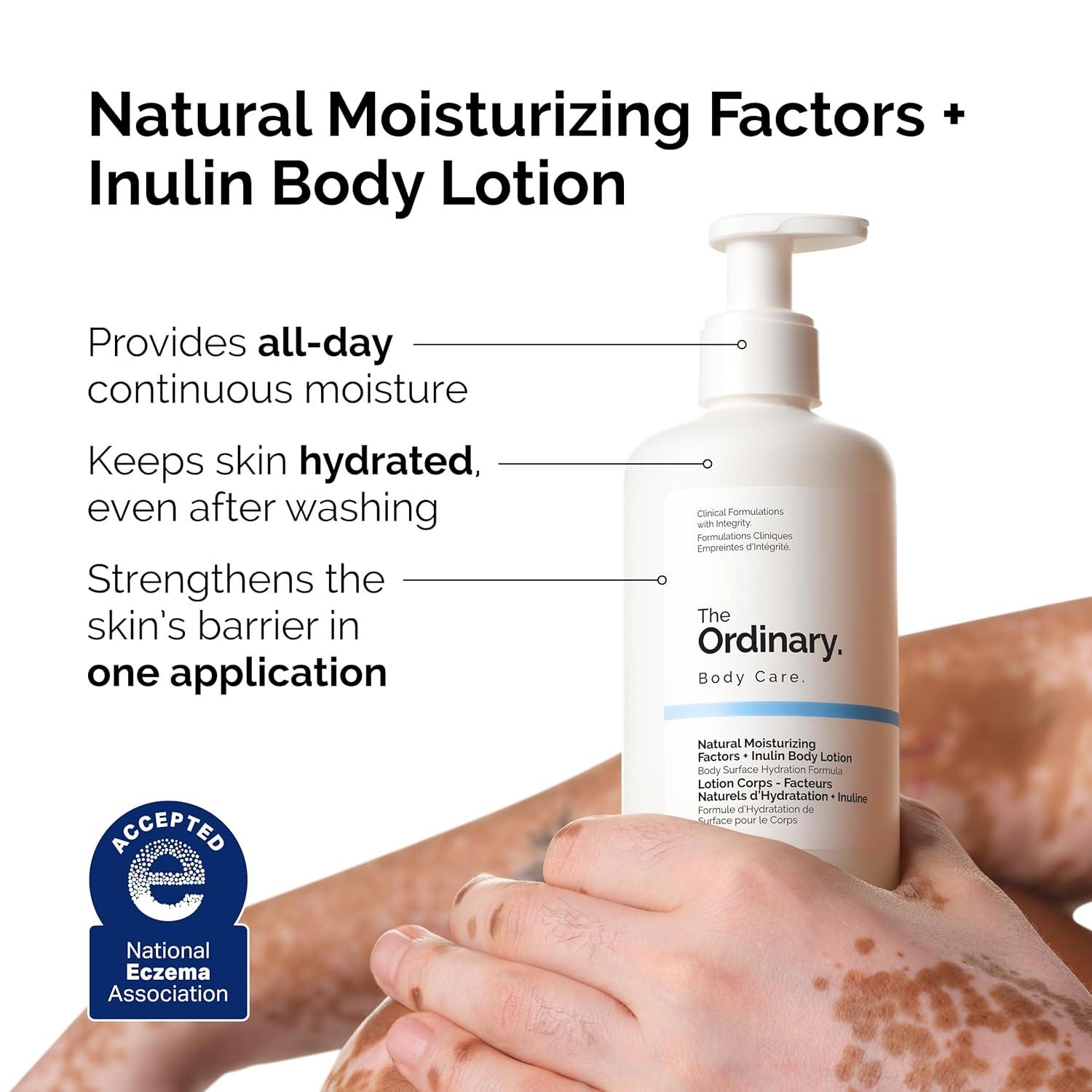 imageThe Ordinary Natural Moisturizing Factors Inulin Body Lotion Lightweight Hydration for AllDay Moisture amp Skin Barrier Support Accepted by the National Eczema Association 81 Fl Oz81 Fl Oz Pack of 1