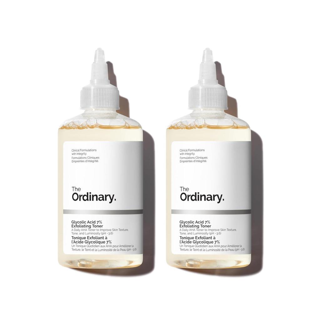 imageThe Ordinary Glycolic Acid 7 Exfoliating Toner Brightening and Smoothing Daily Toner for More EvenLooking Skin Tone81 Fl Oz Pack of 2