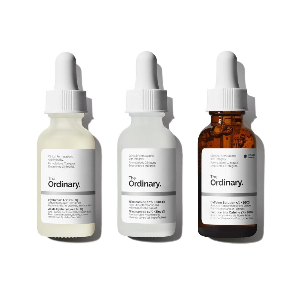 imageThe Ordinary Serum Favorites Set Hyaluronic Acid 2 B5 Niacinamide 10 Zinc 1 Caffeine Solution 5 Eye and Face Serums for Hydrating Brightening amp PoreMinimizing Skin Care