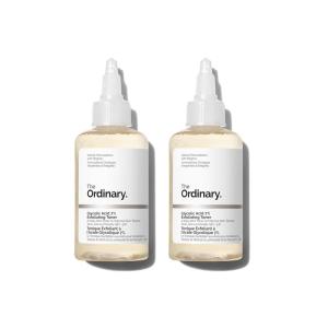 The Ordinary Glycolic Acid 7% Exfoliating Toner, Brightening and Smoothing Daily Toner for More Even-Looking Skin Tone(3.4 Fl Oz (Pack of 2))