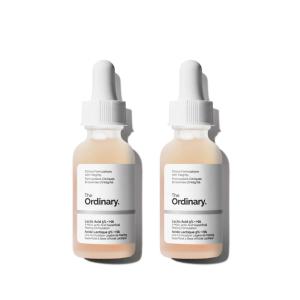The Ordinary Lactic Acid 5% + Hyaluronic Acid 2%, Gentle Exfoliating Serum for Smoother Skin(1 Fl Oz (Pack of 2))