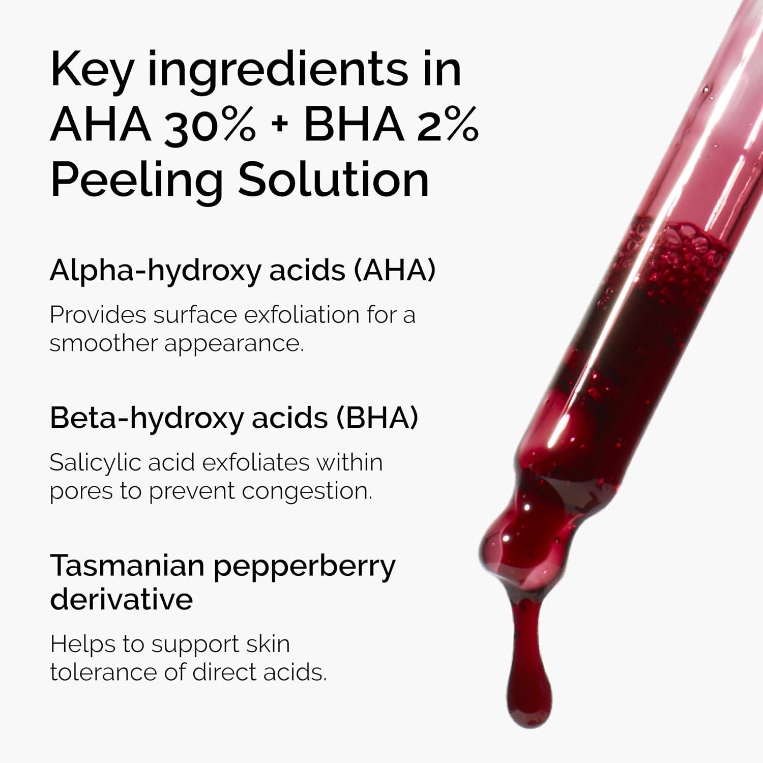 imageThe Ordinary AHA 30 BHA 2 Peeling Solution Advanced Exfoliating Peel for Brighter SkinAHA 30 BHA 2 Peeling Solution