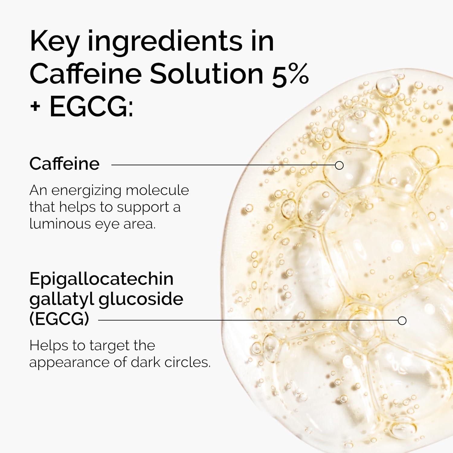 imageThe Ordinary Caffeine Solution 5 EGCG Depuffing Eye Serum for Dark Circles and Tired Eyes1 Fl Oz Pack of 1