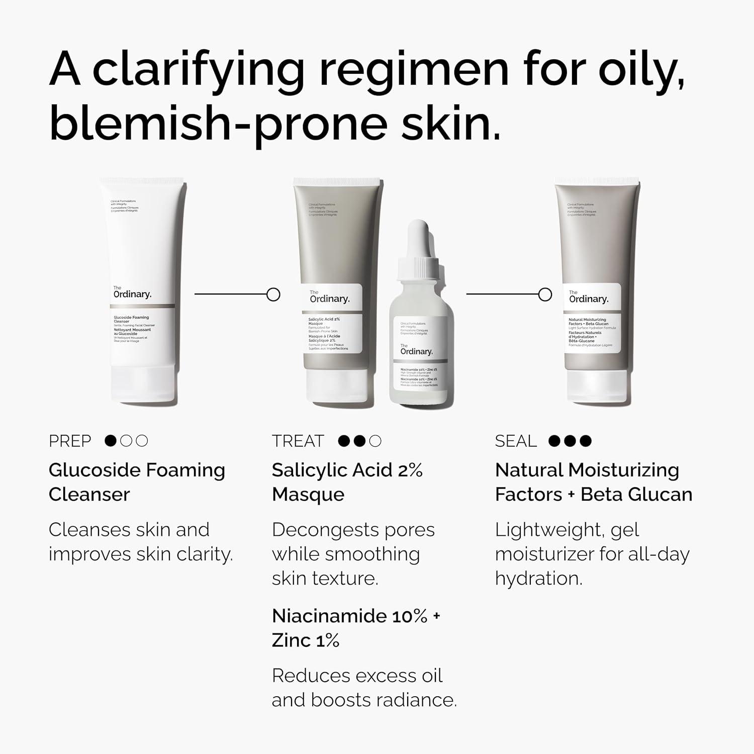 imageThe Ordinary Salicylic Acid 2 Masque Clarifying Charcoal amp Clay Mask for BlemishProne Skin 17 Fl Oz