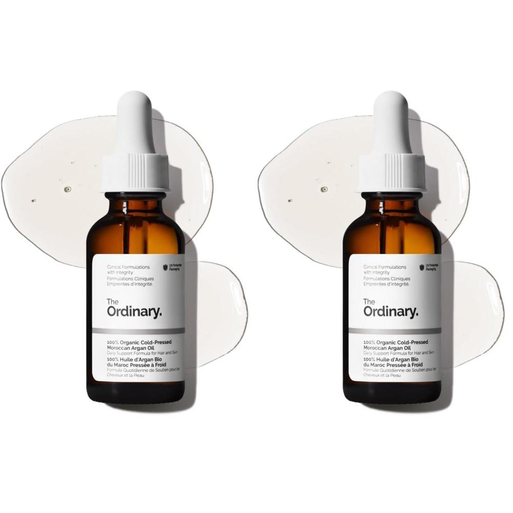 imageThe Ordinary 100 Organic ColdPressed Moroccan Argan Oil Nourishing and Hydrating Treatment for Skin amp Hair 1 Fl Oz1 Fl Oz Pack of 2
