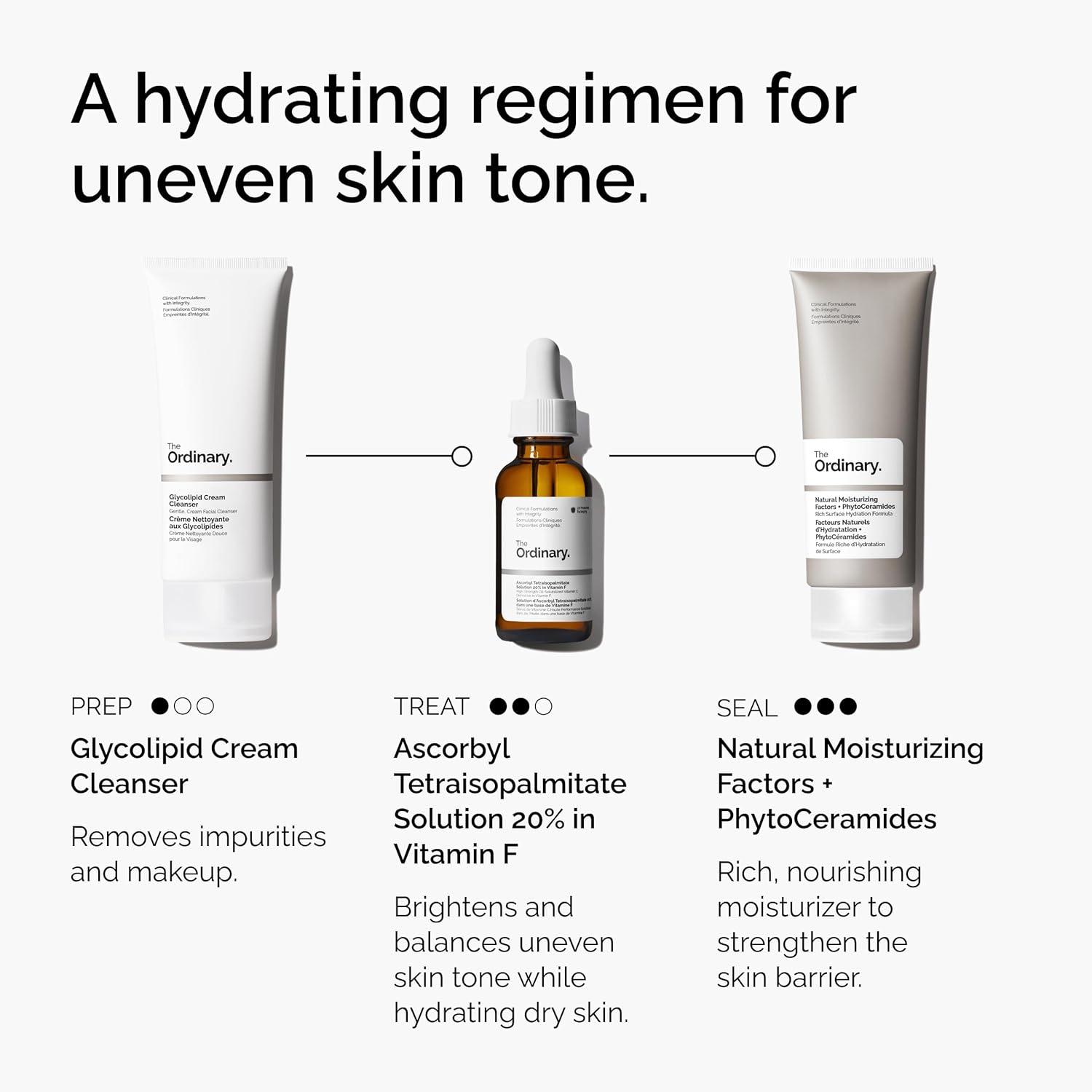 imageThe Ordinary Ascorbyl Tetraisopalmitate Solution 20 in Vitamin F Hydrating Vitamin C Oil for Even Skin Tone 1 Fl Oz