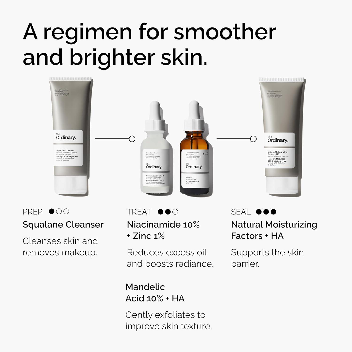 imageThe Ordinary Mandelic Acid 10 Hyaluronic Acid Gentle Exfoliating Serum for Clarity and Hydration 1 Fl Oz