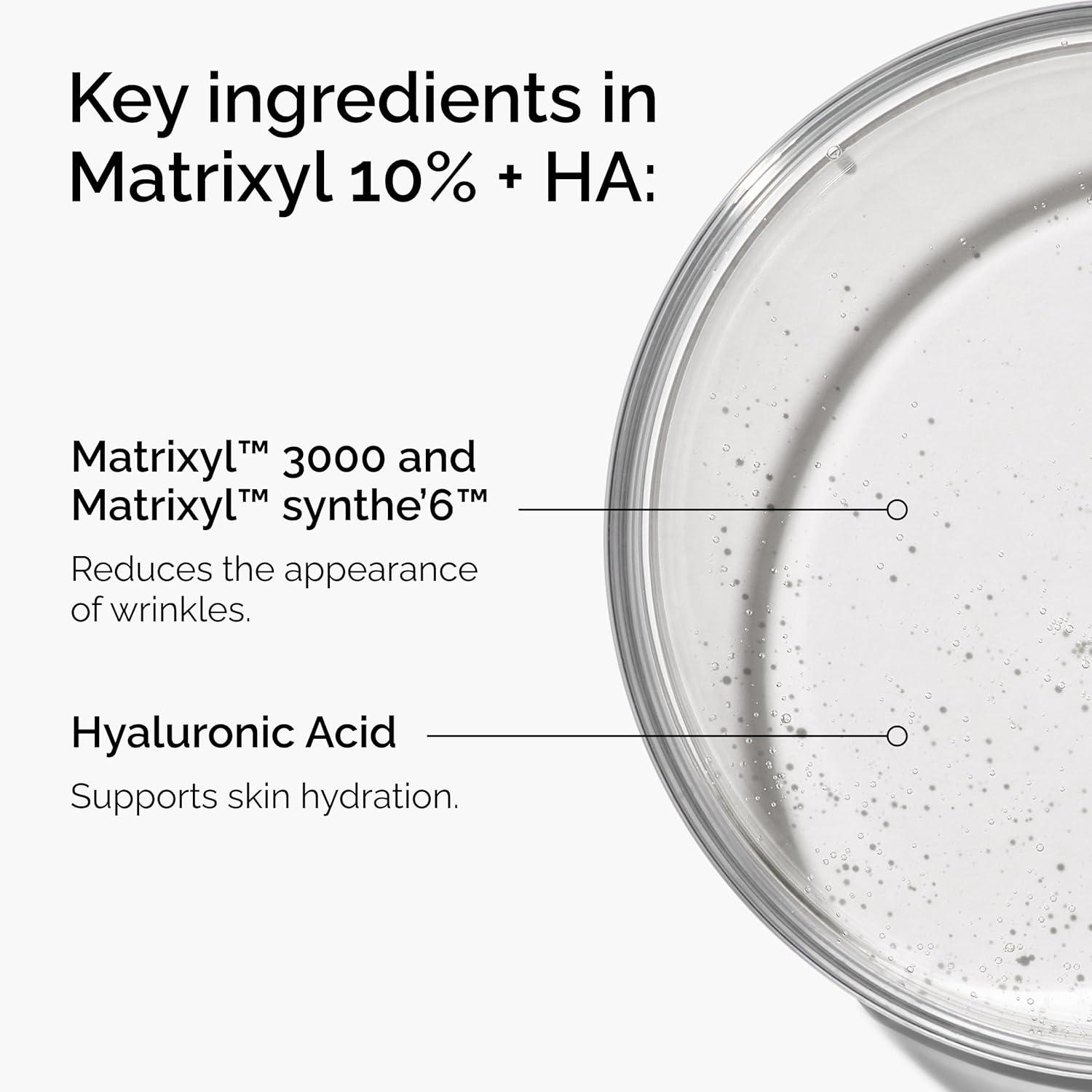imageThe Ordinary Matrixyl 10 Hyaluronic Acid AntiAging Serum for Fine Lines and Wrinkles 1 Fl Oz