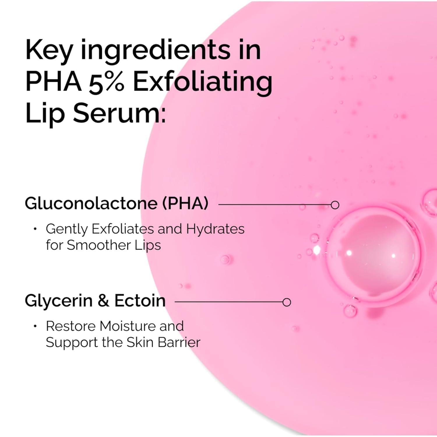 imageThe Ordinary PHA 5 Exfoliating Lip Serum Hydrating Overnight Lip Exfoliator Treatment 05 Fl Oz