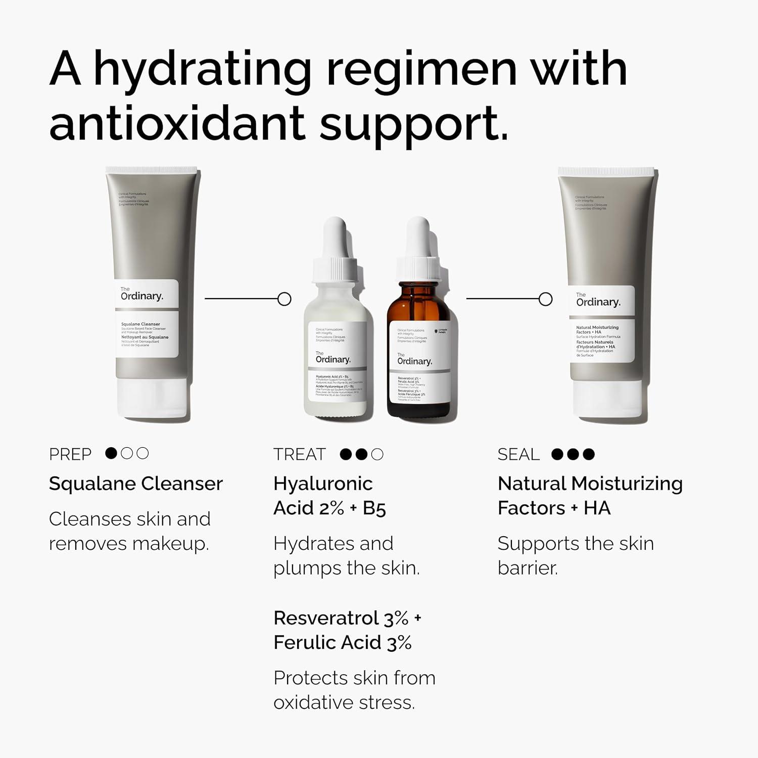 imageThe Ordinary Resveratrol 3 Ferulic Acid 3 Antioxidant Serum for AntiAging 1 Fl Oz