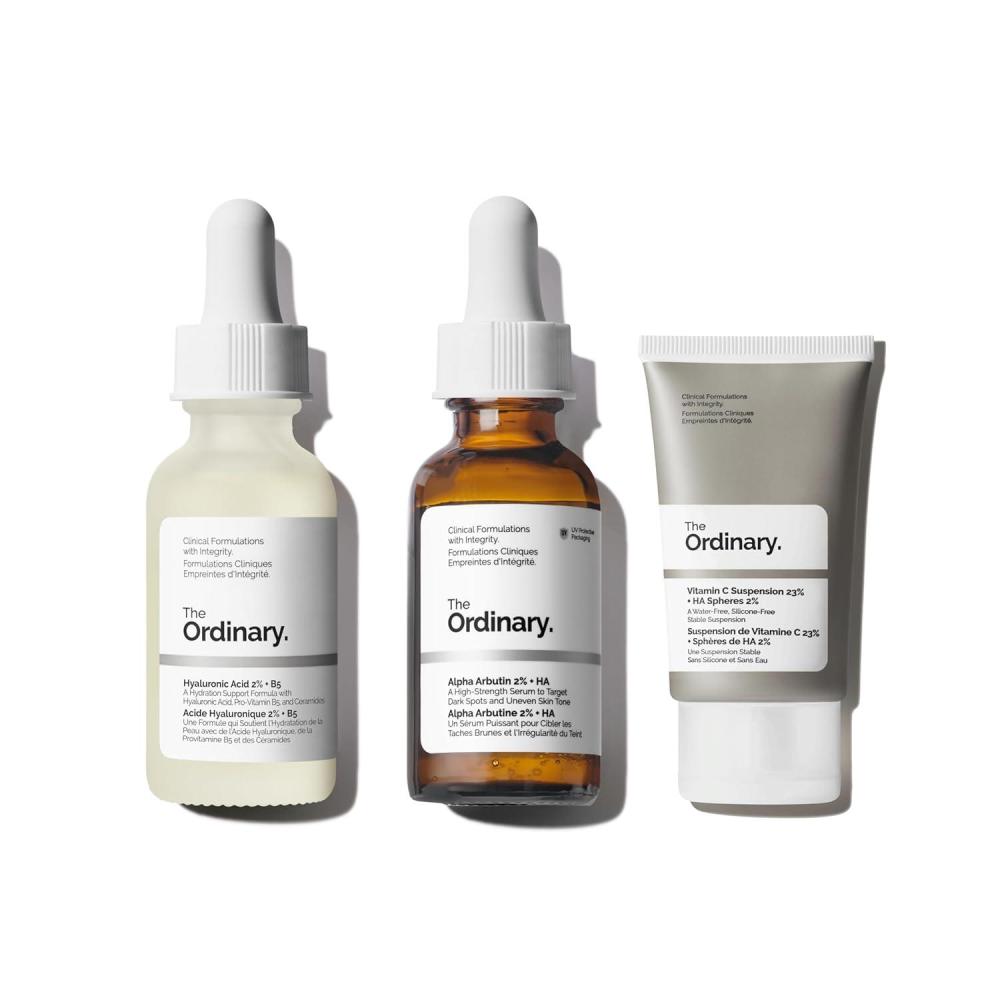 imageThe Ordinary Dark Spot Collection Skin Care Bundle Set Vitamin C Suspension 23 HA Spheres 2 1 Fl Oz Alpha Arbutin 2 HA 1 Fl Oz Hyaluronic Acid 2 B5 1 Fl Oz