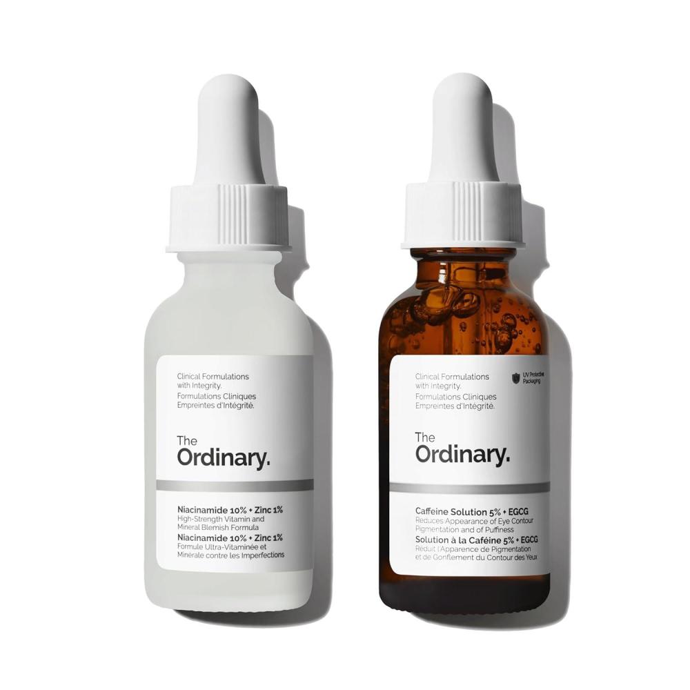 imageThe Ordinary Dull Skin Duo Skin Care Bundle Set for Face amp EyeNiacinamide 10 Zinc 1 1 Fl Oz Caffeine Solution 5 EGCG 1 Fl Oz