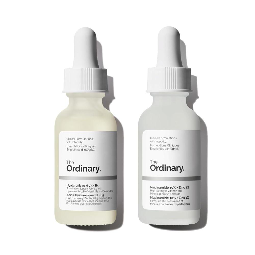 imageThe Ordinary Skin Support Basics Duo Skin Care Bundle Set For All Skin Types Hyaluronic Acid 2 B5 1 Fl Oz Niacinamide 10 Zinc 1 1 Fl Oz