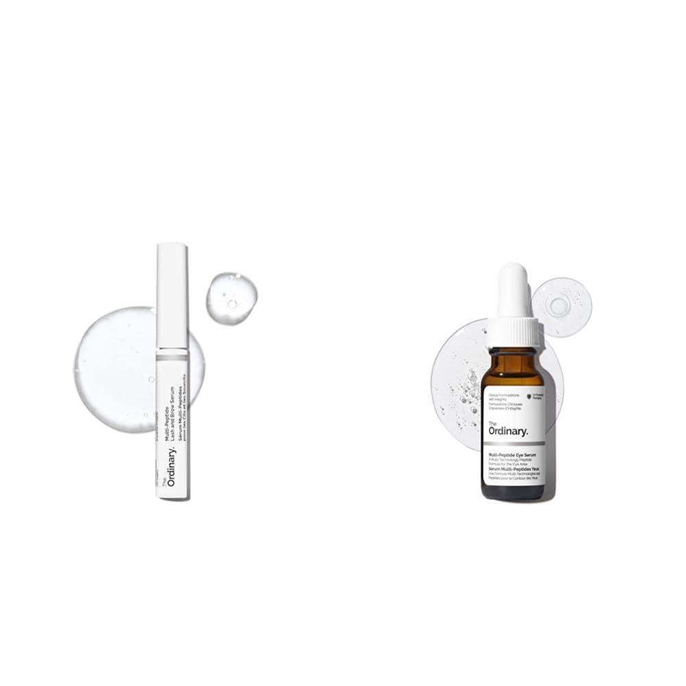 imageThe Ordinary The Eye Lash amp Brow Collection Skin Care Bundle Set MultiPeptide Lash and Brow Serum MultiPeptide Eye Serum 05 Fl Oz
