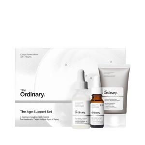 The Ordinary Age Support Set – 3-Step Anti-Aging Skin Regimen with Multi-Peptide + HA, Multi-Peptide Eye Serum, and Natural Moisturizing Factors + PhytoCeramides | Skincare Set