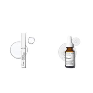 The Ordinary The Eye, Lash & Brow Collection – Skin Care Bundle Set – Multi-Peptide Lash and Brow Serum + Multi-Peptide Eye Serum 0.5 Fl Oz