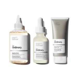 The Ordinary Favorites Collection For Luminous, Hydrated Skin – Skin Care Bundle Set -Glycolic Acid 7% Exfoliating Toner 8.1, Hyaluronic Acid 2% + B5, Natural Moisturizing Factors + HA